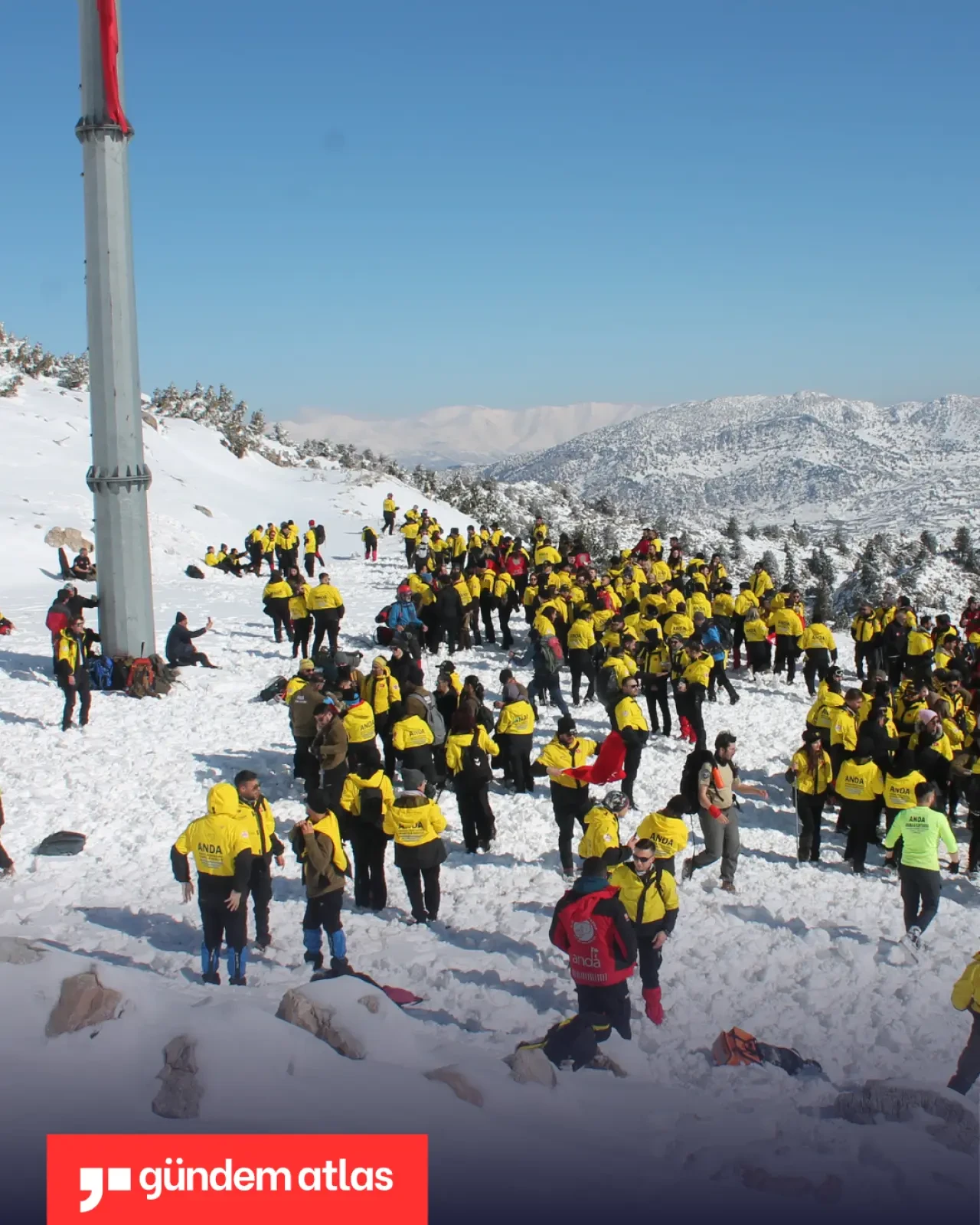 ANDA’nın Keş Dağı’nda düzenlediği anma tırmanışında zirveye ulaşıldı 6