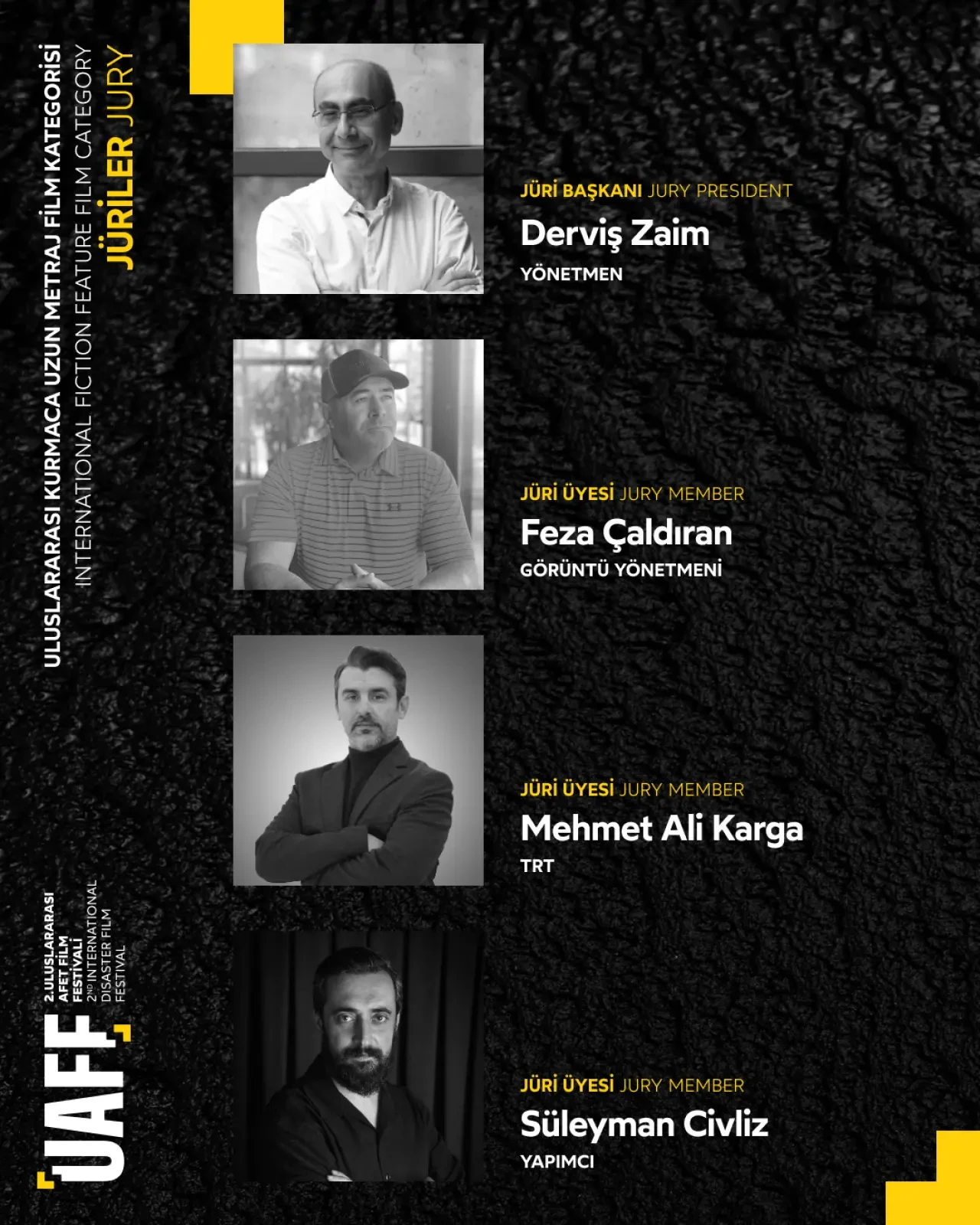 Uluslararası Afet Film Festivali'nin Jüri Başkanı Derviş Zaim, Jüriler açıkladı 1