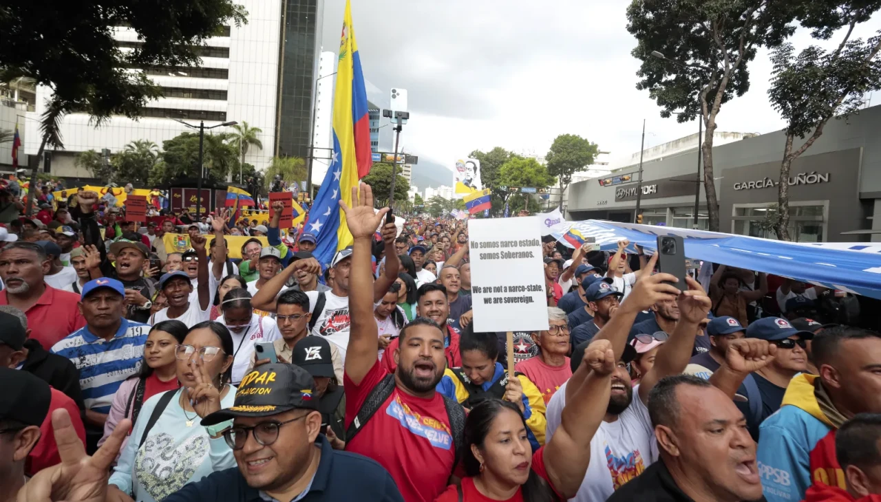 Venezuela’da ABD karşıtı gösteri: BM binası önünde dayanışma yürüyüşü