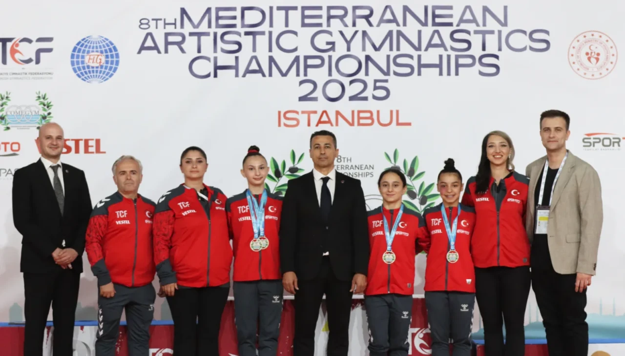 Akdeniz Cimnastik Şampiyonası'nda Türk sporculardan madalya fırtınası