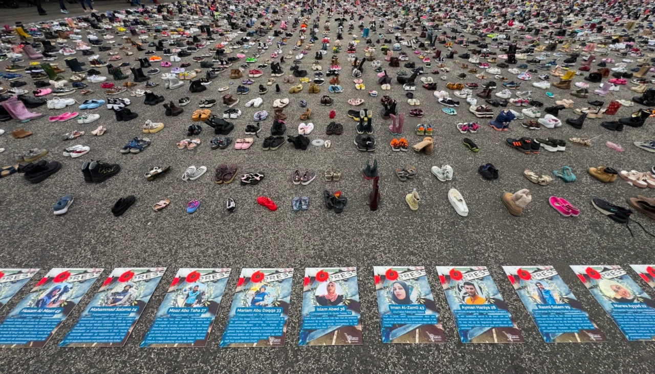 Maastricht'te Filistin anması: İşgal adaletsizliği sona ermeli