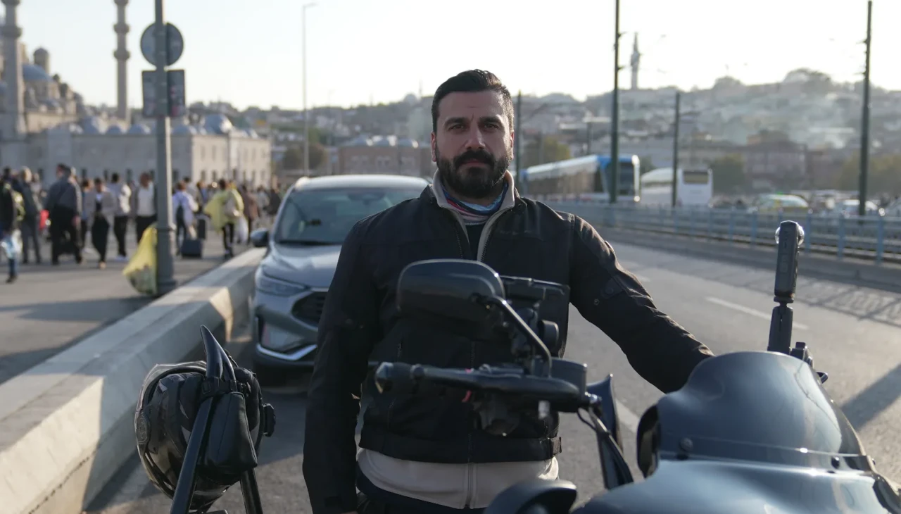 Kayserili Kadir Aksu'nun motosikletle umre yolculuğu