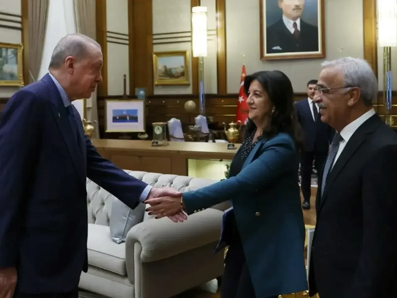 Cumhurbaşkanı Erdoğan, DEM Parti İmralı Heyeti ile üçüncü kez görüştü