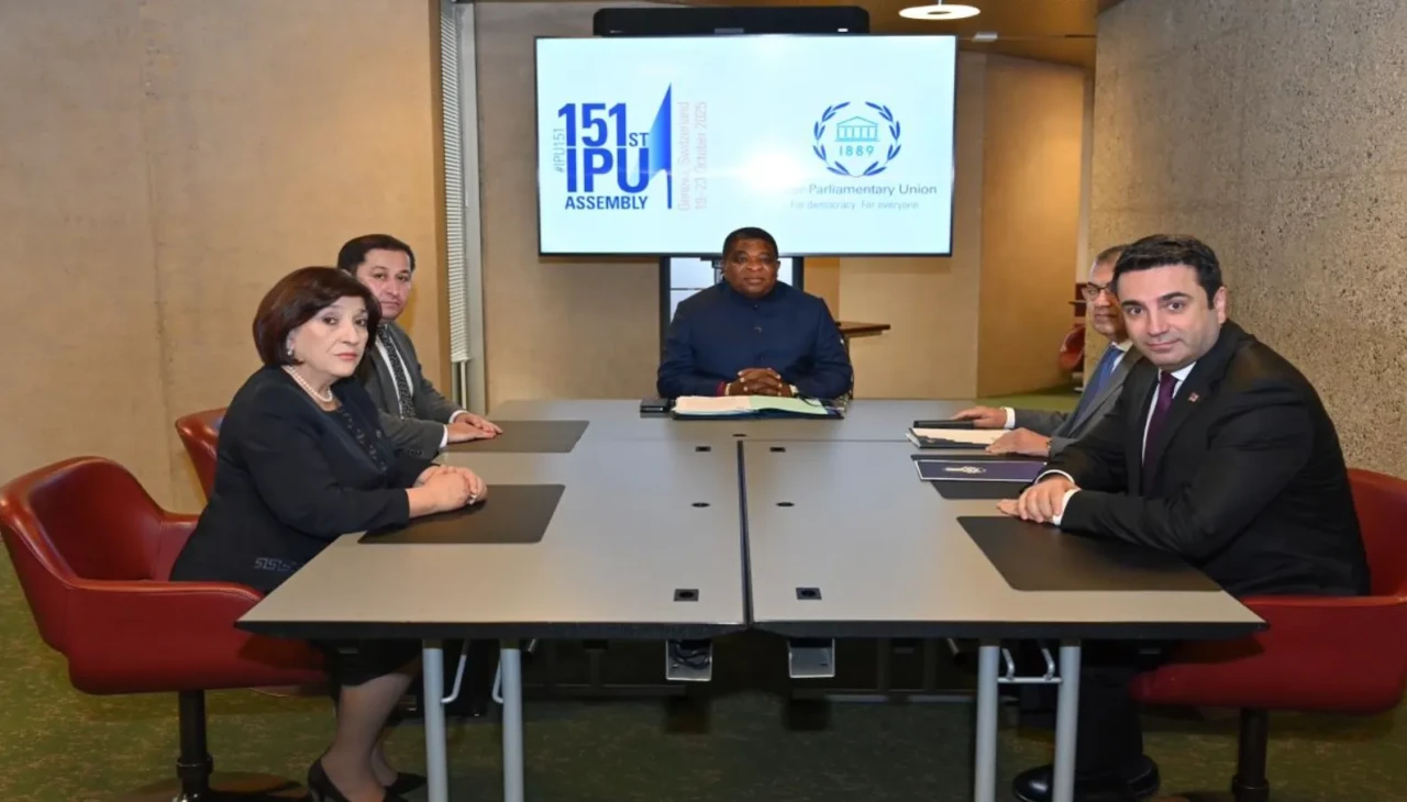 Azerbaycan ve Ermenistan Parlamento Başkanları Cenevre'de