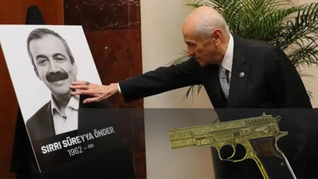 Bahçeli'nin Sırrı Süreyya Önder'e altın kakmalı tabanca hediye ettiği iddia edildi
