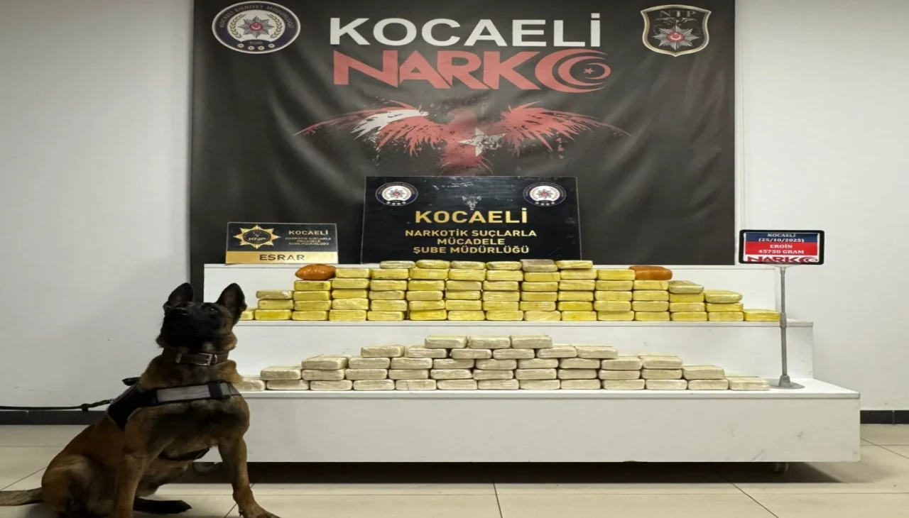 Kocaeli'de Dev Eroin Operasyonu: 45 kilo uyuşturucu ele geçirildi