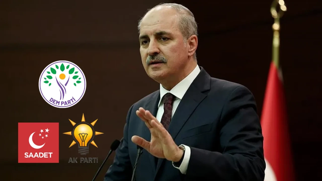 3 Siyasi parti temsilcilerinden Numan Kurtulmuş'a destek