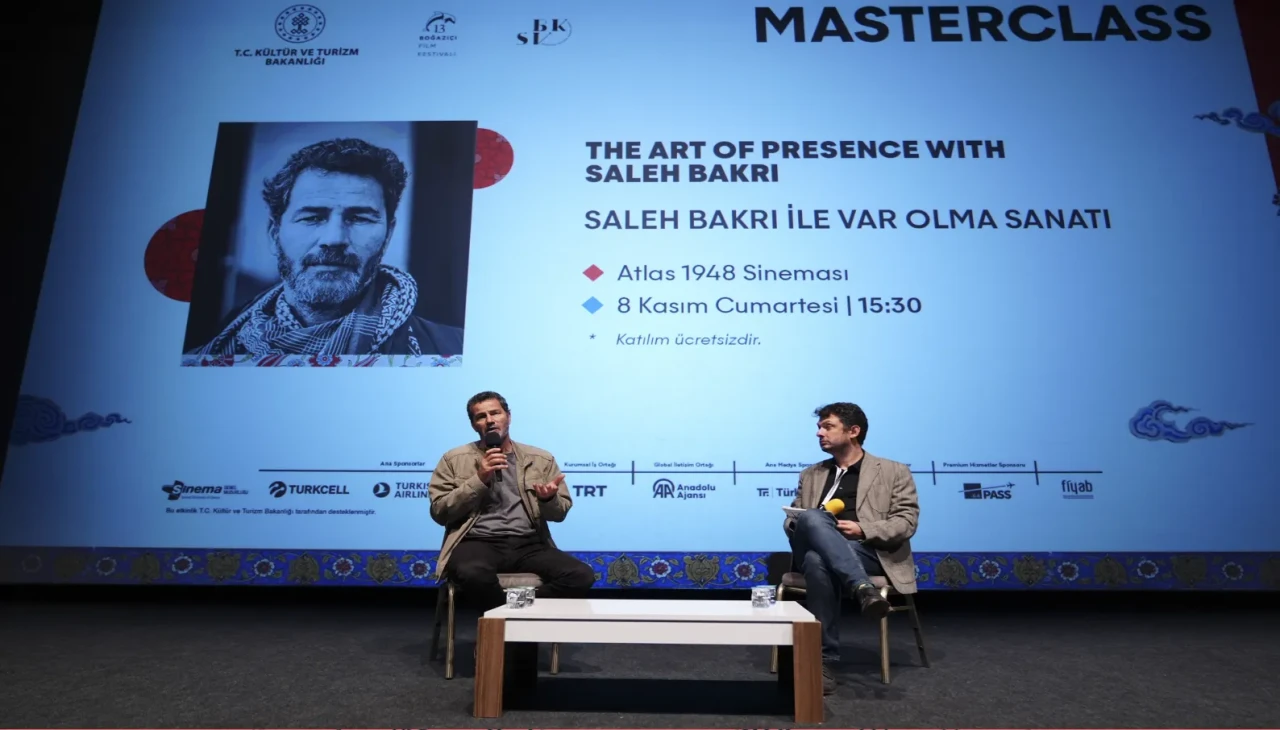Filistinli Yıldız Saleh Bakri 13. Boğaziçi Film Festivali'nde unutulmaz anlar yaşattı
