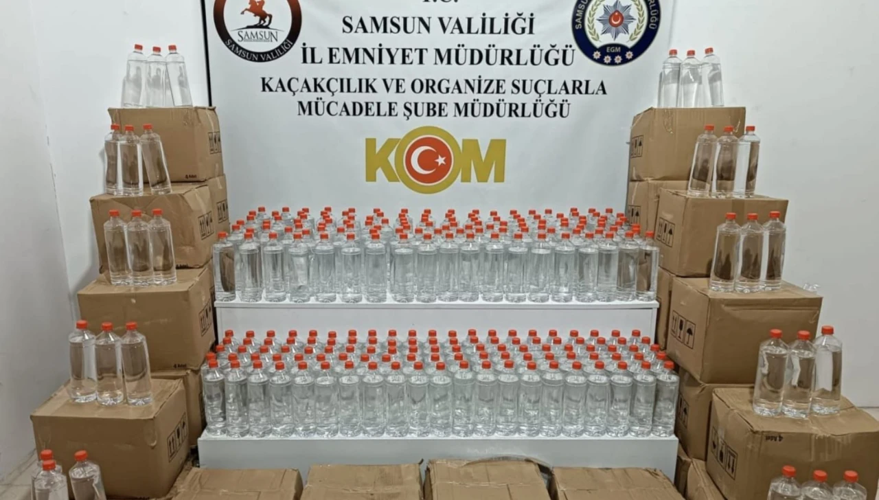 Samsun'da Etil Alkol operasyonu