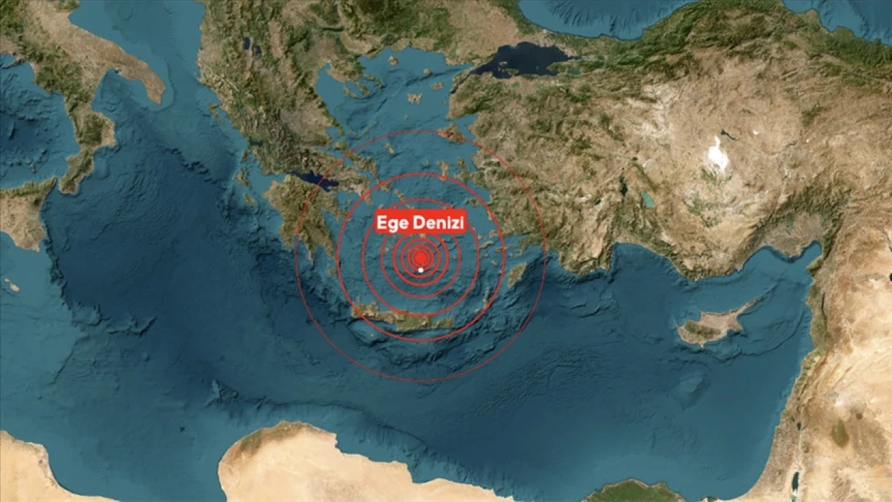 Ege Denizi'nde 4,9 büyüklüğünde deprem meydana geldi