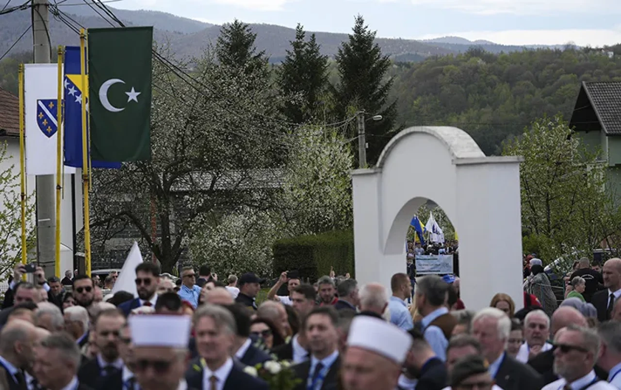 Bosna Hersek'te Ahmiçi Katliamı'nın 32. yılında hayatını kaybedenler unutulmadı