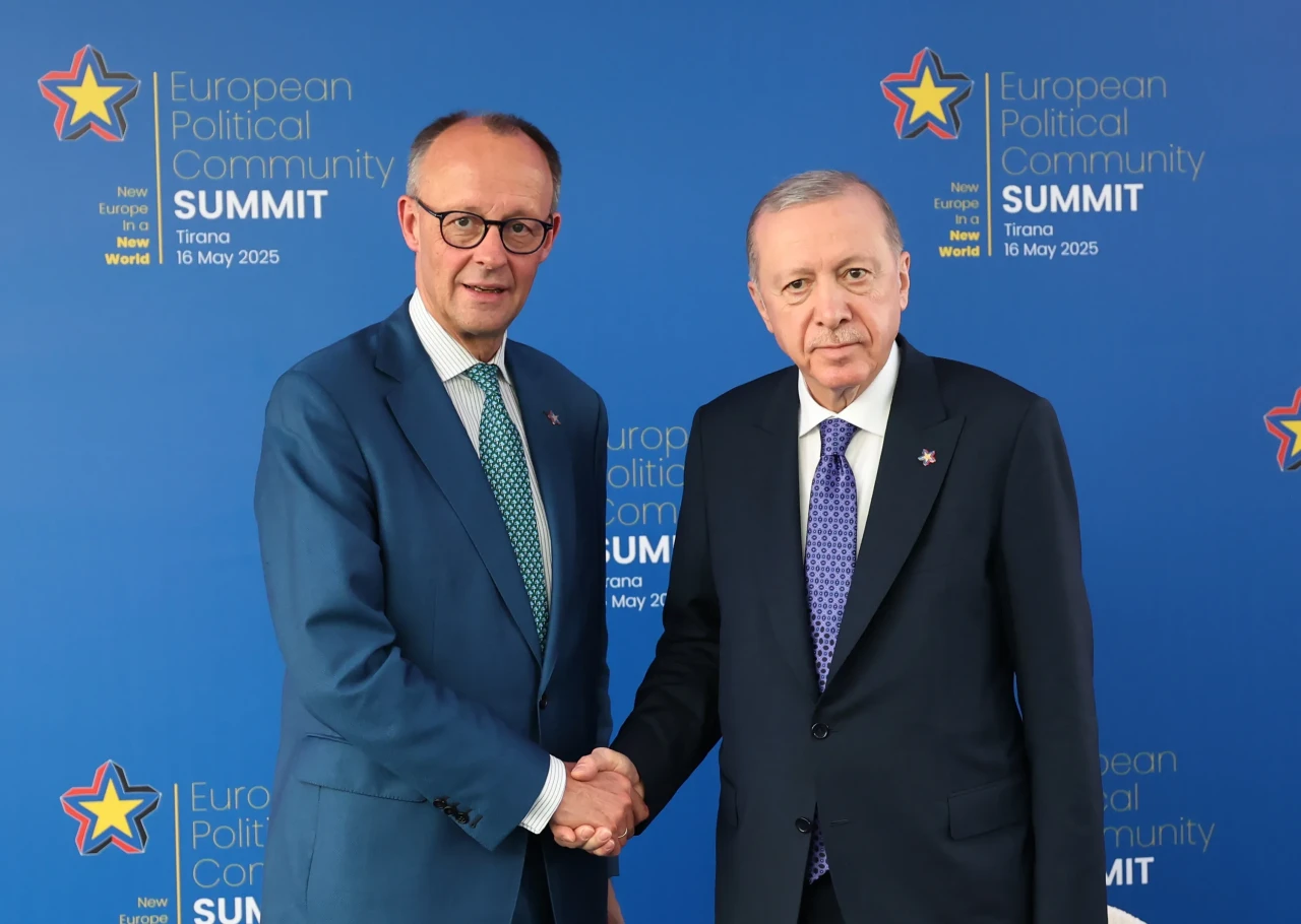Erdoğan ve Merz Tiran'da buluştu: Türkiye-Almanya ilişkileri masada