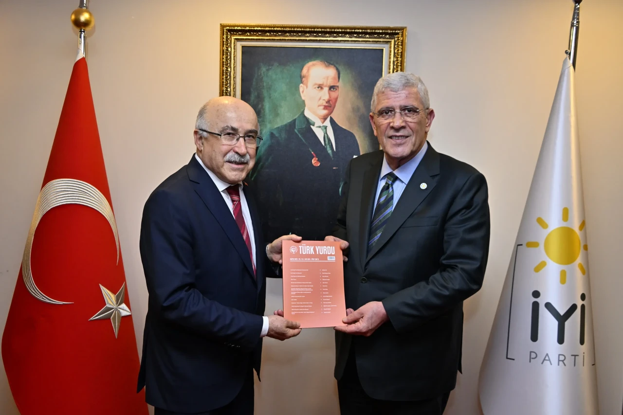 İyi Parti Genel Başkanı Dervişoğlu, Türk Ocakları Genel Başkanı Öz’ü ağırladı