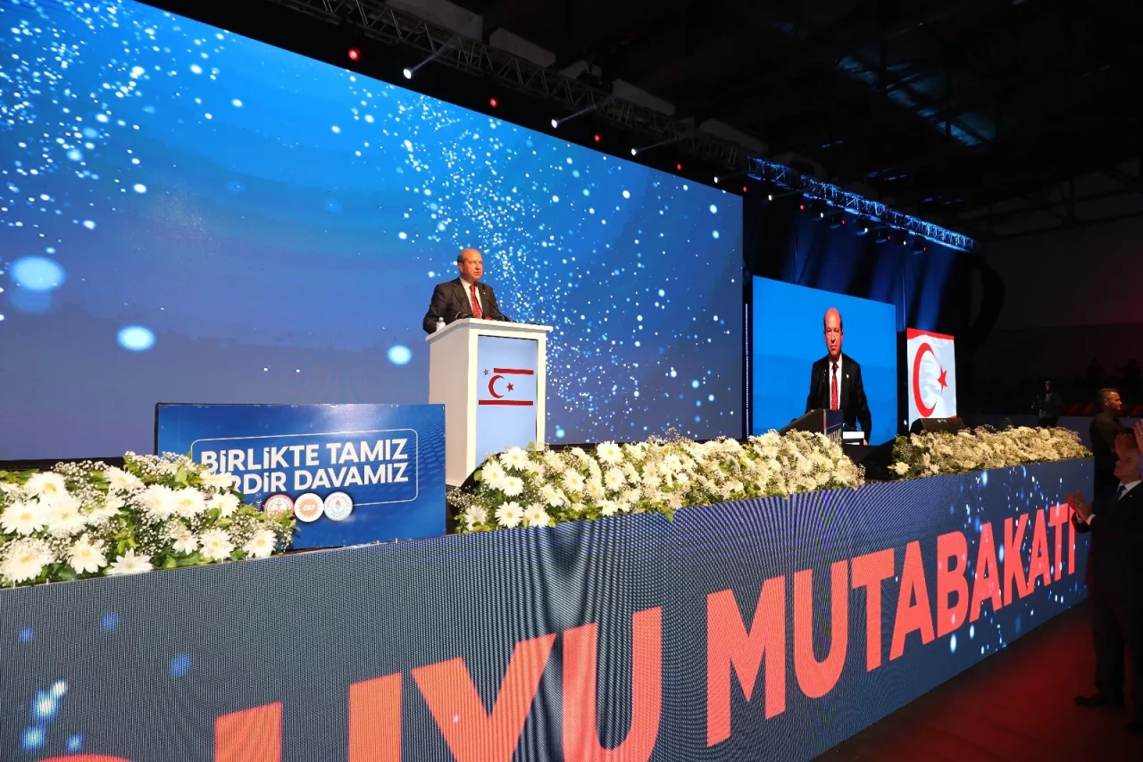 KKTC'deki koalisyon hükümeti partilerinden  Cumhurbaşkanı Tatar'a tam destek
