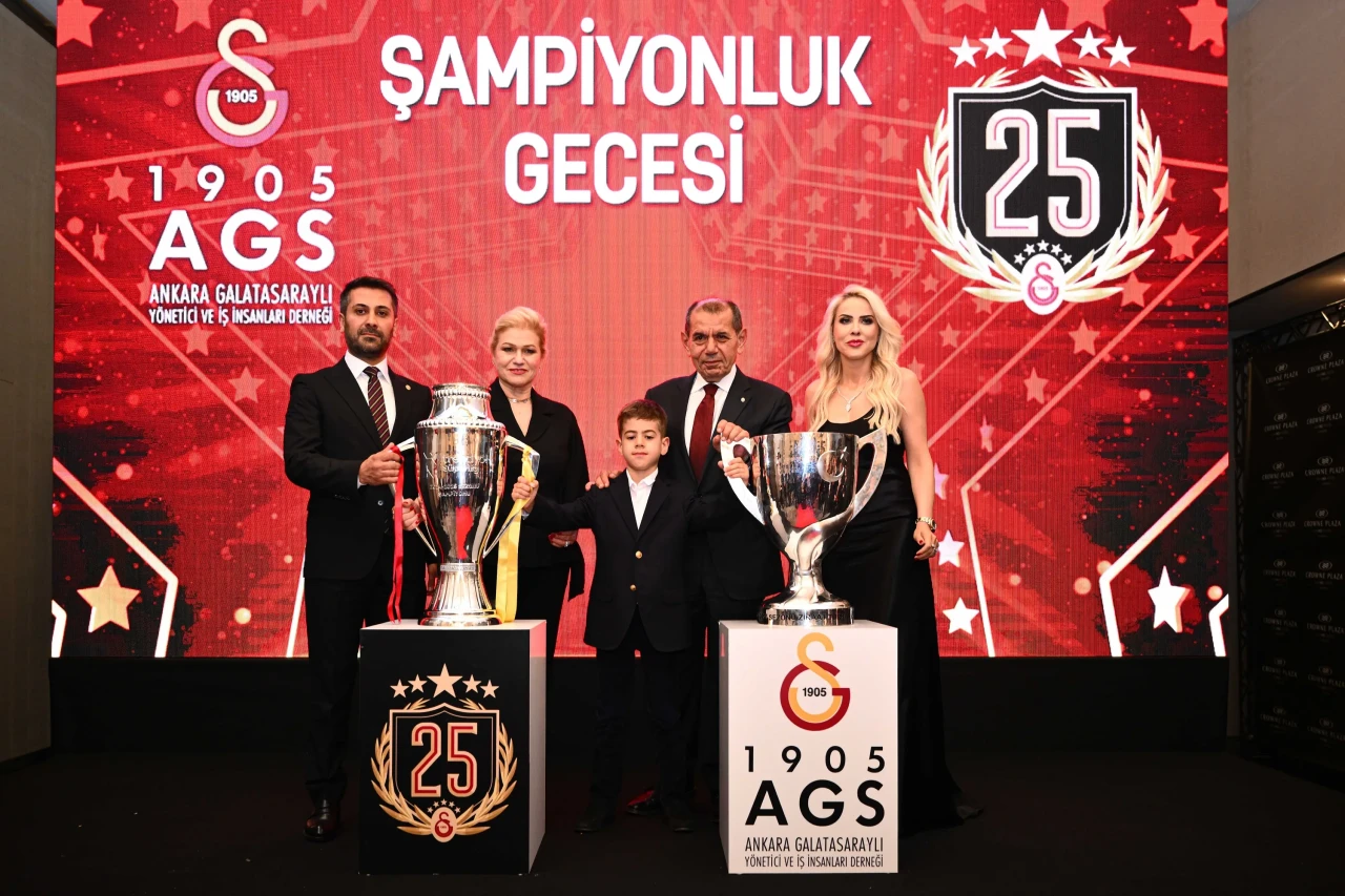 Galatasaray, 25. şampiyonluğunu Ankara'da düzenlenen etkinlikle kutladı