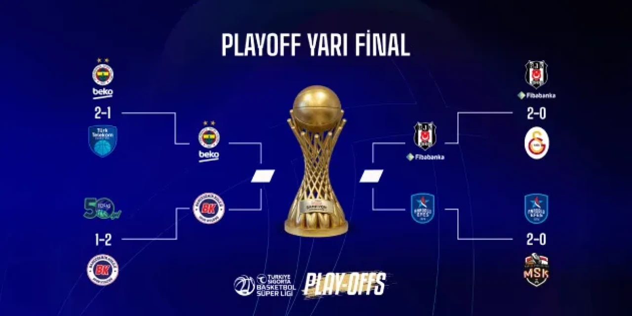 Basketbolseverler için Play-Off yarı final maçları yarın başlıyor