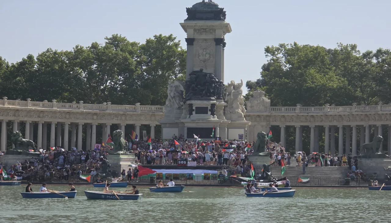 Madrid'de Filistin'e destek eylemleri: "Soykırımı durdurun" sesleri yükseldi