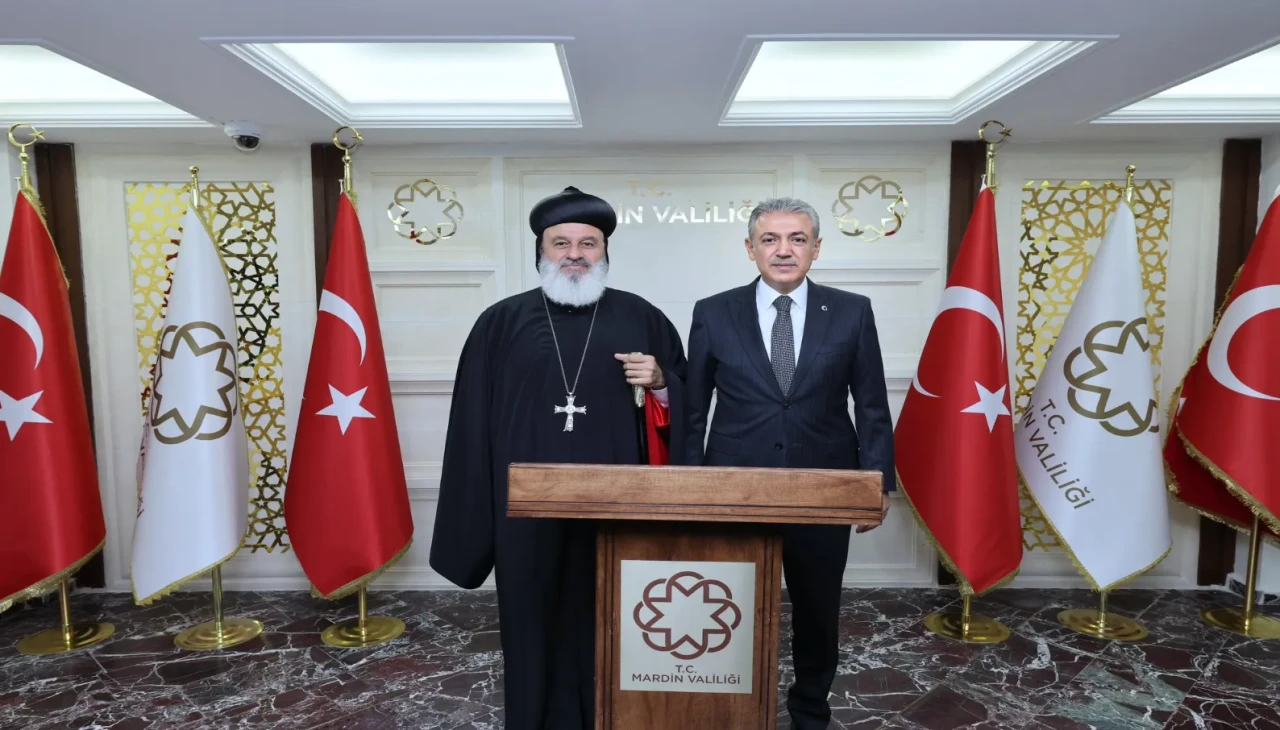 Süryani Ortodoks Patriği Mor İğnatius II. Efrem Kerim’den Mardin Valiliği’ne ziyaret
