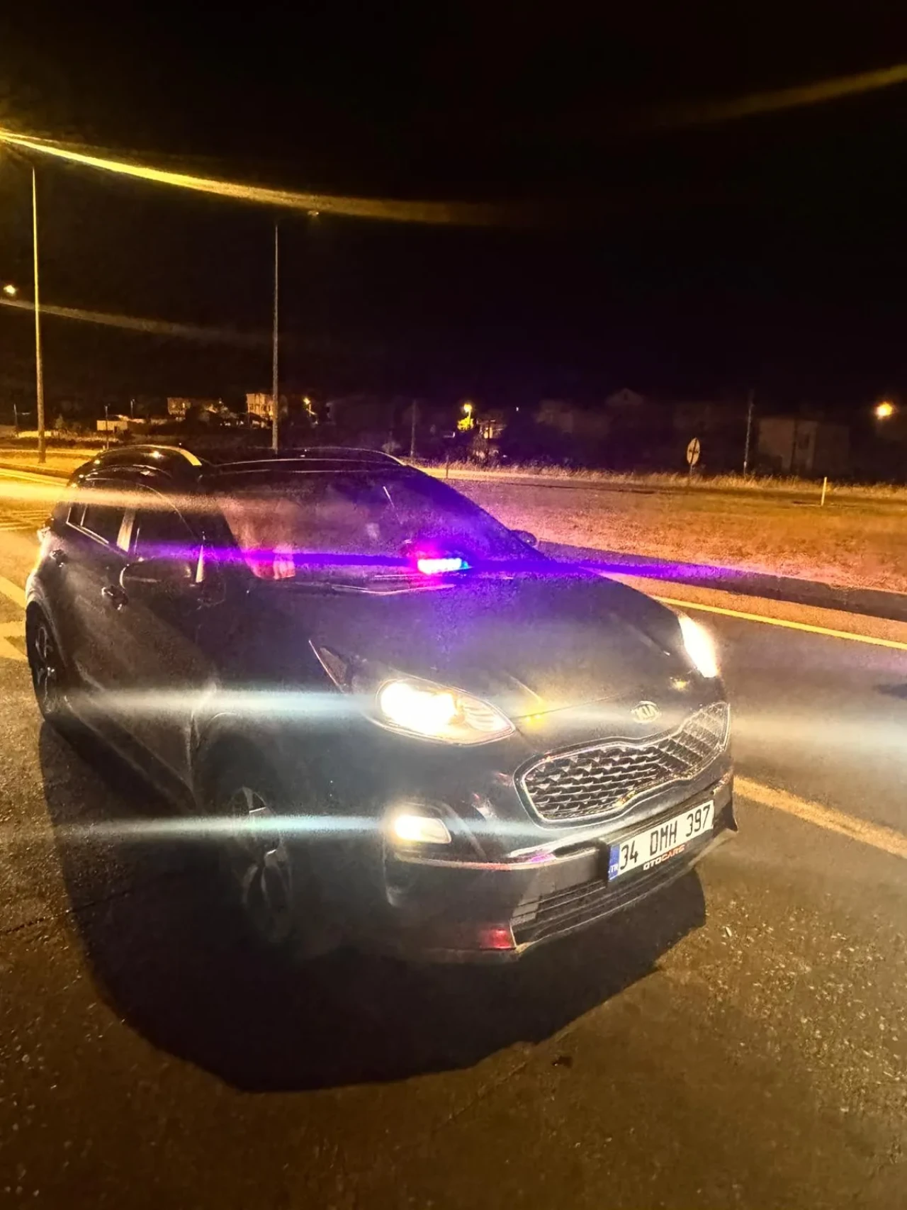 Edirne'de usulsüz çakar kullanan sürücüye rekor ceza