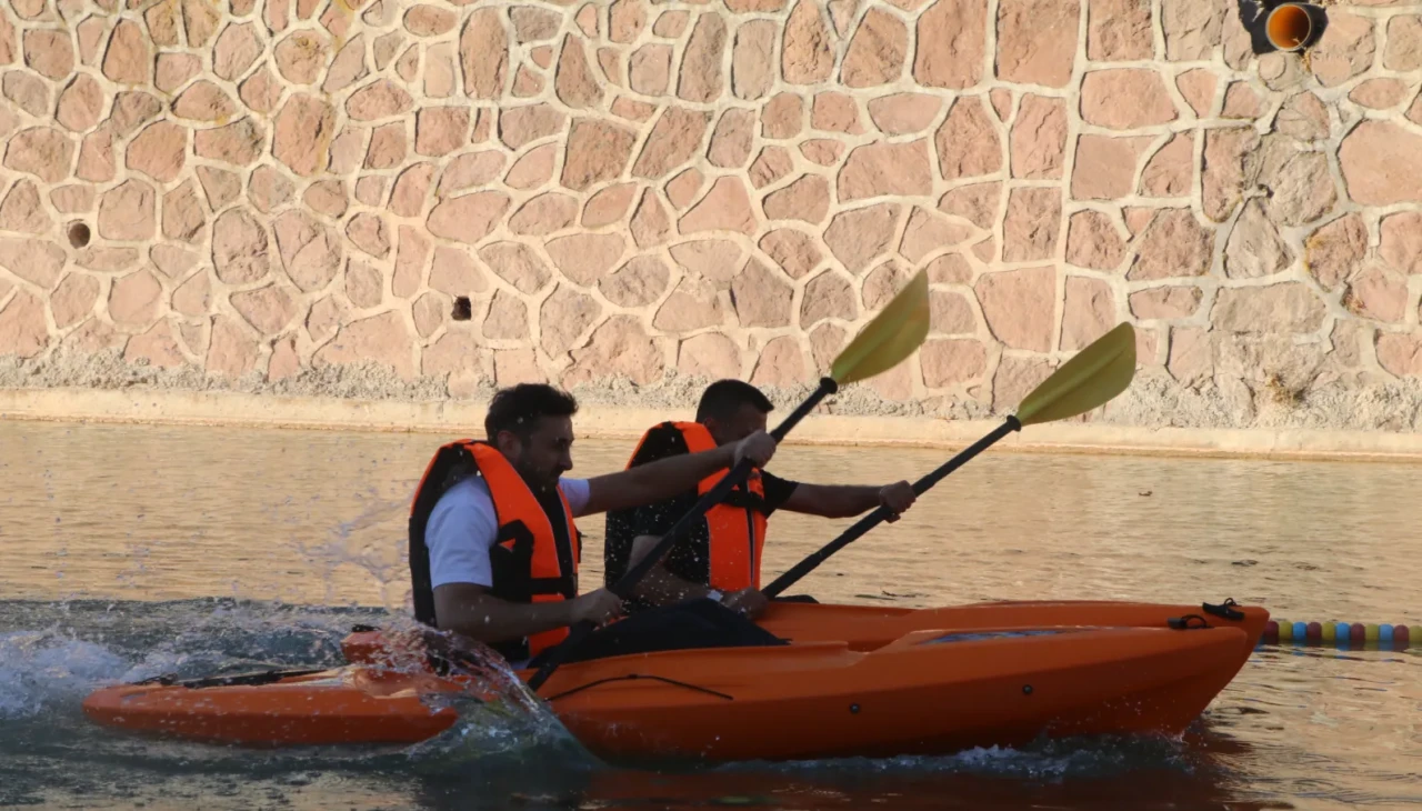 Çankırı Tuz Festivali'nde kano yarışları
