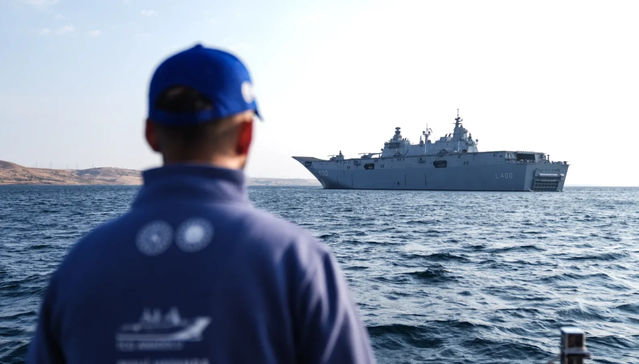 TCG Anadolu Çanakkale'den İstanbul'a Zafer Yolculuğuna çıktı