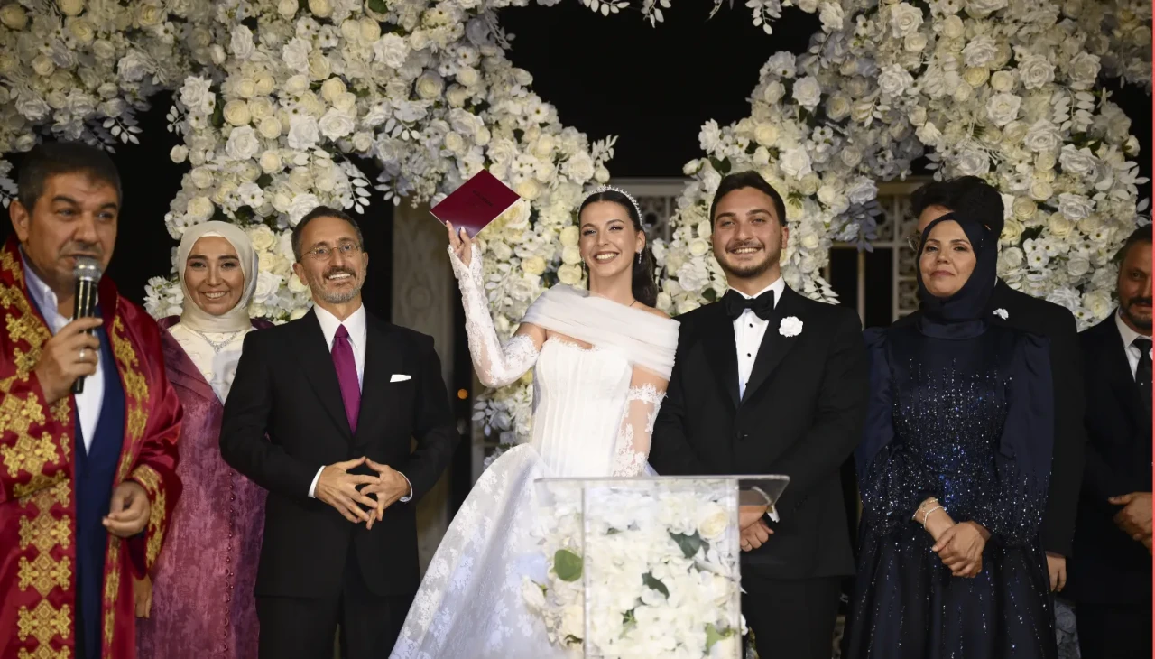 TİHEK Başkanı Fahrettin Altun'un oğlu Mustafa Bilge Altun evlendi