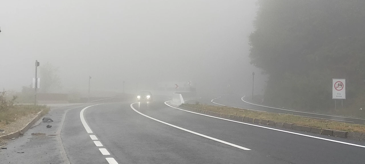 Bolu Dağı'nda yoğun sis! Sürücüler dikkatli olmalı