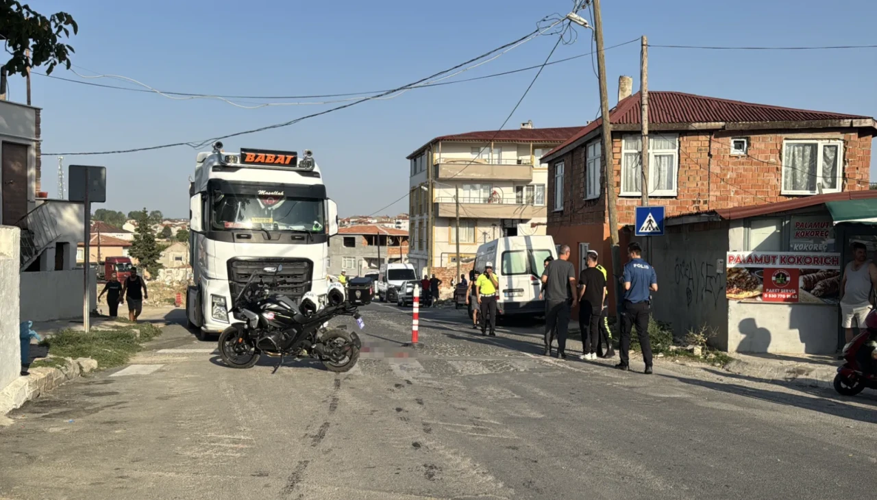 Kırklareli'nde tırın çarptığı kadın hastaneye kaldırıldı sürücü gözaltında