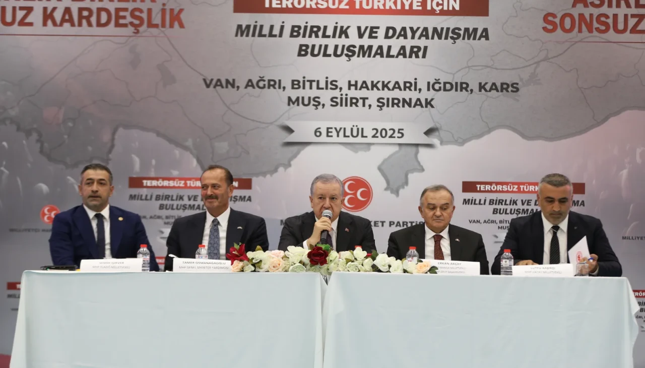 MHP'nin Van'daki Buluşmasında Terörsüz Türkiye Vurgusu: Pazarlık yok