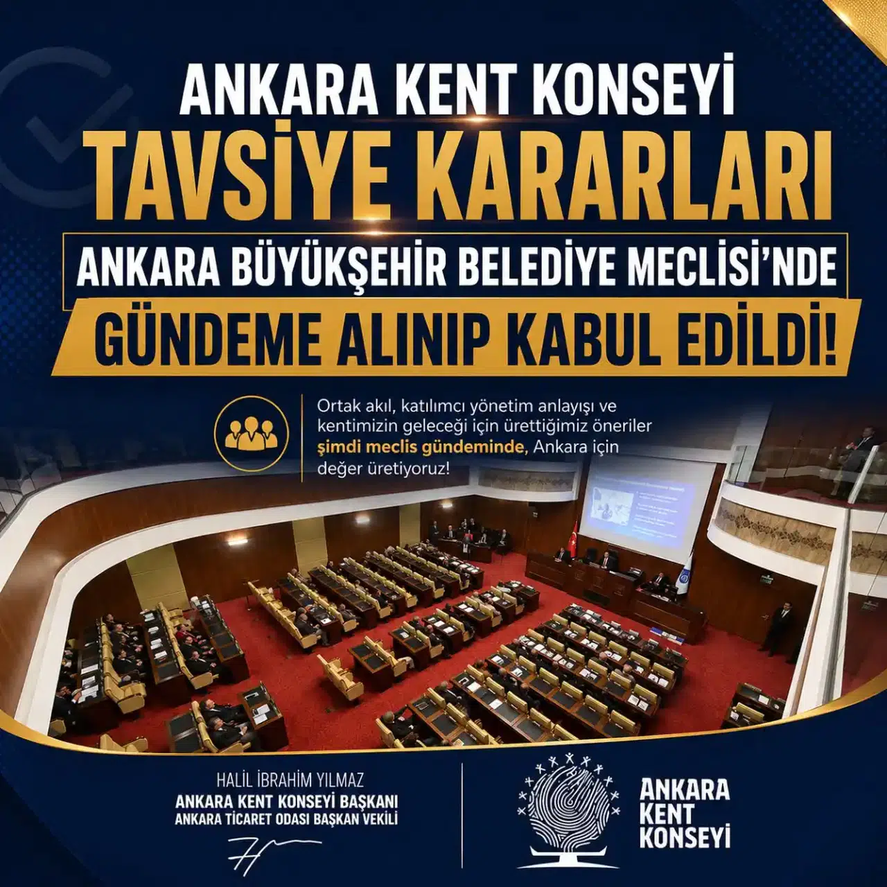 Meclis'ten Ankara Kent Konseyi kararlarına onay