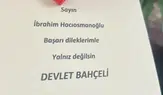 Devlet Bahçeli'den TFF Başkanı Hacıosmanoğlu'na destek