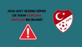 2026-2027 sezonu Süper Lig harcama limitleri açıklandı, hangi kulüp ne kadar harcayabilecek?