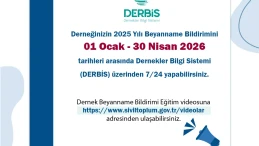 Dernekler için dikkatli olun: Beyanname son tarihi 30 Nisan