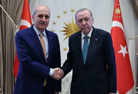 Cumhurbaşkanı Erdoğan, TBMM Başkanı Kurtulmuş'u kabul etti
