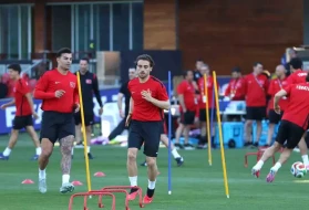 A milli futbol takımı, San Francisco'daki ilk antrenmanını yaptı