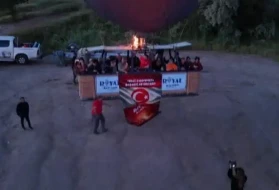 Kapadokya'dan milli takıma moral uçuşu
