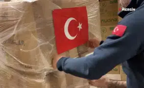 Mersin'den Lübnan'a 15,6 ton tıbbi yardım gönderildi