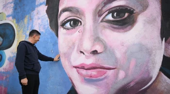 Baba Minguzzi oğlunun portresini görmek için Edirne'ye geldi