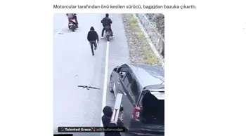 Trafikte “Bazukalı” Şok! Motosikletlilerle Gerilim Sosyal Medyada Gündem Oldu
