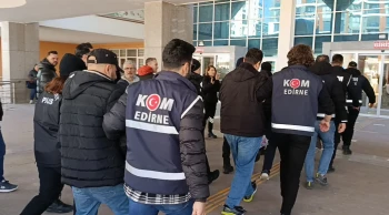 Edirne'de ruhsat usulsüzlüğü: 12 kişi adliyeye sevk edildi