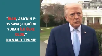 Donald Trump : İran, ABD F-35 savaş uçağını Vuran ilk ülke oldu