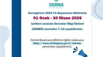 Dernekler için dikkatli olun: Beyanname son tarihi 30 Nisan