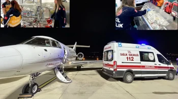 Çanakkale'den Ankara'ya umut yolculuğu: 54 günlük bebek ambulans uçakla sevk edildi