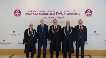 Yüksek mahkeme 64 yaşında: Cumhurbaşkanı Erdoğan katıldı, yeni üye yemin etti