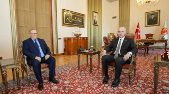 TBMM Başkanı Kurtulmuş, Cezayir Büyükelçisi Guennad'ı kabul etti