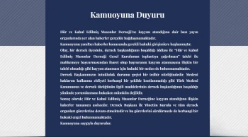 Hür ve kabul edilmiş masonlar derneğinden yalanlama