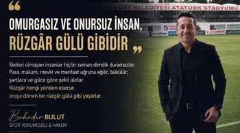 Bahadır Bulut: ''Omurgasız Ve Onursuz İnsan, Rüzgâr Gülü Gibidir''