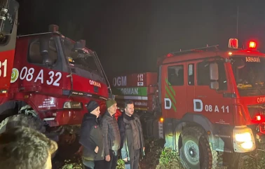 Artvin Hopa’da örtü yangını tamamen söndürüldü