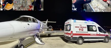 Çanakkale'den Ankara'ya umut yolculuğu: 54 günlük bebek ambulans uçakla sevk edildi