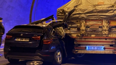 Göksun Tüneli'nde suv ve tır çarpıştı: 1 ölü 4 yaralı